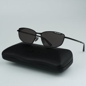 NEW Balenciaga BB0277S 001 Grey Geometric Unisex Sunglasses BB 0277S